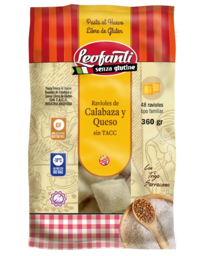 [LEOFA004] Leo Fanti - Ravioles al huevo calabaza y queso (360gr)