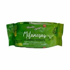 [MUNDO010] Mundo Vegetal - Milanesas de espinaca rebozadas con hojuleas de quinoa y semillas (4 unidades)