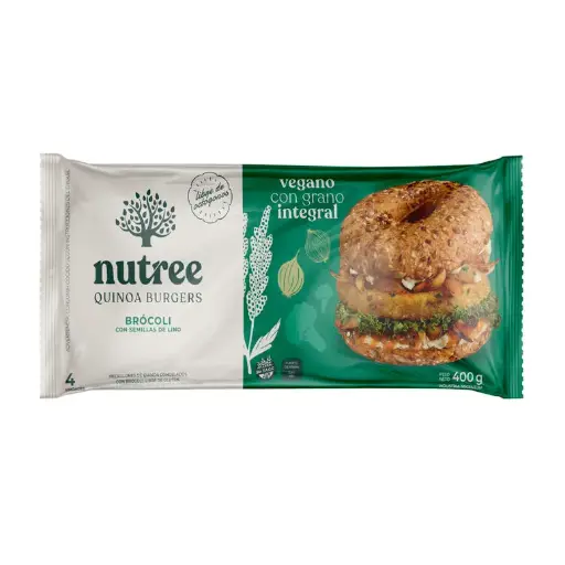 [NUTRE003] Nutree - Medallones veganos de brócoli con semillas de lino (4 unidades - 400gr)