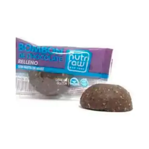 [NUTRI006] Nutri Raw - Bombón de chocolate relleno con pasta de maní (30gr)