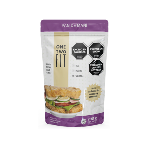 [ONETW007] One two fit - Premezcla pan de maní (200gr)