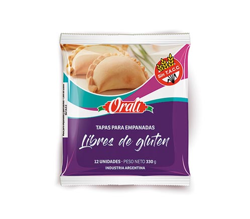 [ORALI039] Orali - Tapas para empanadas sin tacc (12 unidades)