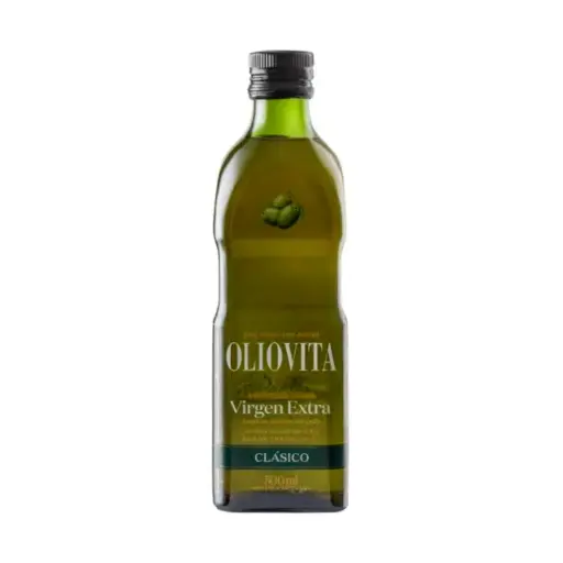 [OLIOV001] Oliovita - Aceite de Oliva Virgen Extra Clasico Botella de Vidrio (500ml)