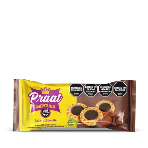 [PRAAT007] Praat - Galletitas dulces Aventura de vainilla con mousse de chocolate x 85 gr