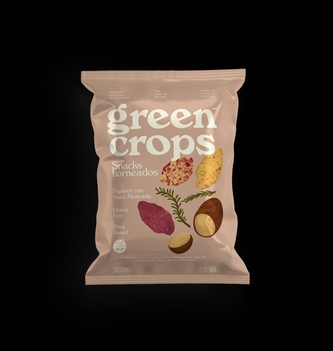 [GROPS004] Green crops - Snack sabor Papines con Nuez Moscada (90gr)