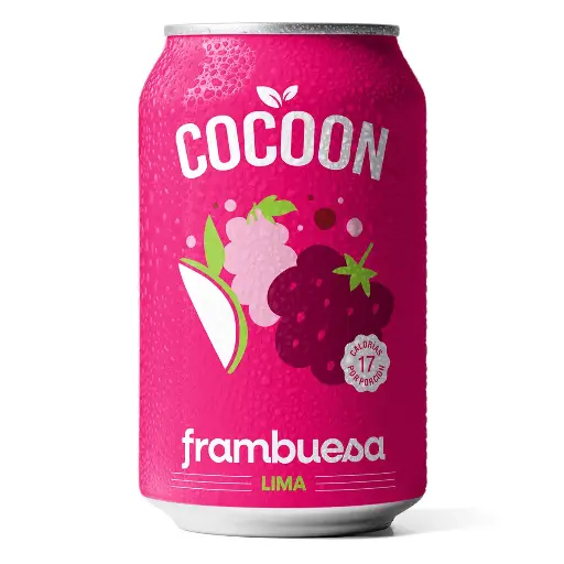 [COCOO014] Cocoon - Gaseosas Pre y Probioticas Frambuesa Lima (354 ml)