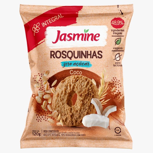 [JASMI007] Jasmine - Rosquilla zero azúcar coco x 120 grs