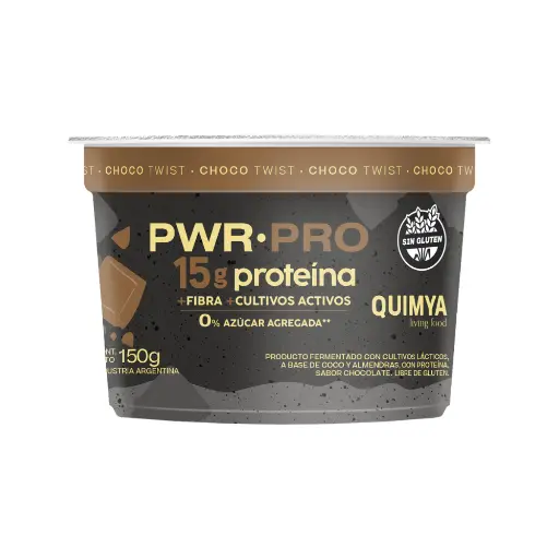 [QUIMY021] Quimya - Yogurt Choco Twist PWR.PRO 15g Proteina Sin Azucar x 150g