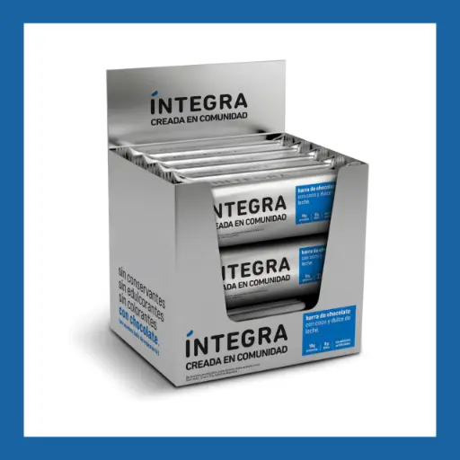 [INTEG028] Integra - Barritas de Chocolate Coco y Dulce de Leche (x12u - 41g c/u)