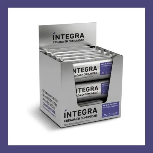 [INTEG030] Integra - Barritas de Chocolate con Doble Chocolate (x12u - 41g c/u)