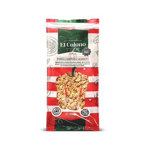 [ELCOL004] El colono - Pastas Tirabuzon de morrón (300gr) 