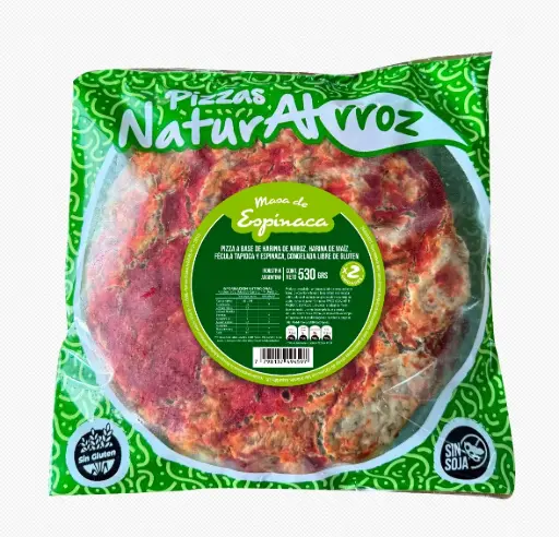 [NRROZ035] Naturalrroz - Pre Pizzas Espinaca( pack x 2 unidades) 530 gr