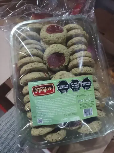 [PEPEM008] PEPE MANJAR - Pepas Integrales Pistacho con membrillo ( 1 Kg)