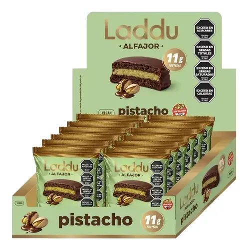 [LADDU006] Laddubar - Alfajor de Pistacho (60gr) x 12 unidades