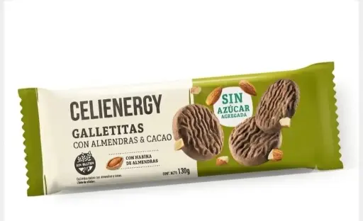 [CELIE003] Celienergy - Galletitas con Almendra y Cacao SIN AZUCAR AGREGADA (130gr)