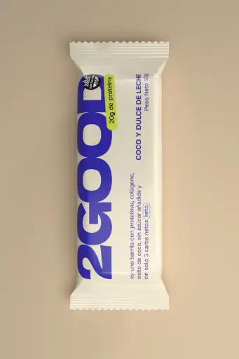 [2GOOD004] 2Good - Barritas de Cereal Proteica Coco y Dulce de Leche (x10u - 50 gr c/u)  