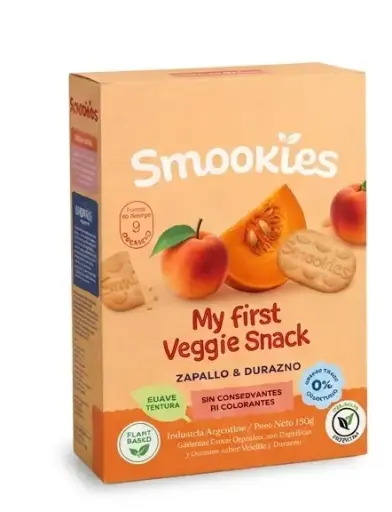 [SMOOK018] Smookies - Galletitas Smookies Baby Zapallo y Durazno (150 gr)