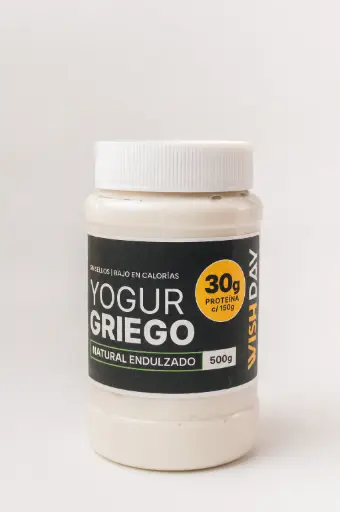[WISHD005] Wish Day - Yogurt Griego Natural endulzado Stevia (pote 500gr)  