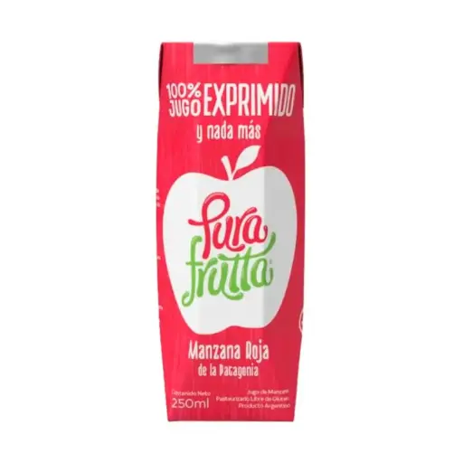[PURAF018] Pura Frutta - Jugo natural sabor manzana roja (pack 18 unidades de 250ml)