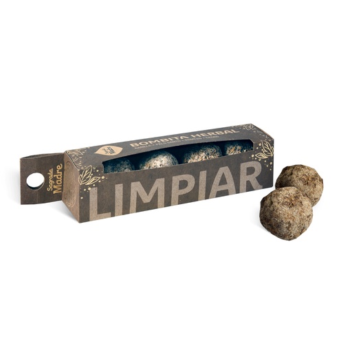 [SAGRA117] Sagrada madre - Bombita herbal Limpiar (4 unidades)