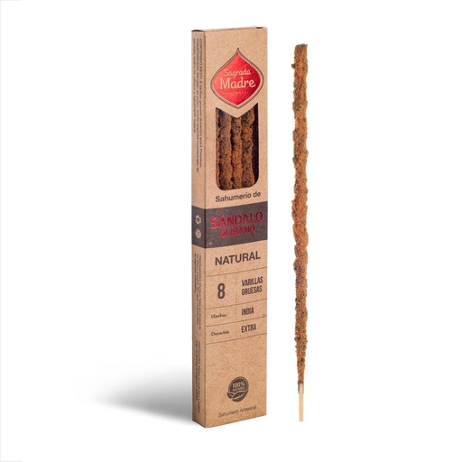 [SAGRA119] Sagrada madre - Sahumerios sándalo olíbano natural (8 varillas)