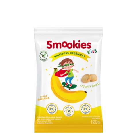 [SMOOK005] Smookies - Galletitas orgánicas de banana (120gr)