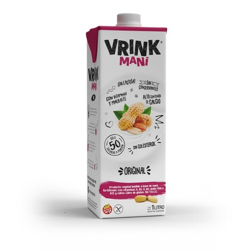 [VRINK007] Vrink - Bebida de maní original (1lt)