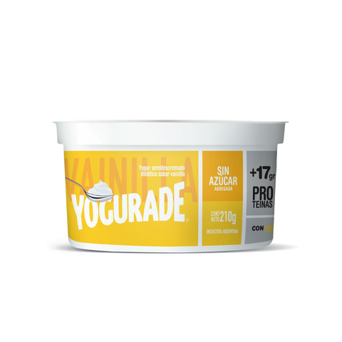 [YOGUR014] Yogurade - Yogur semidescremado sabor vainilla (210gr)